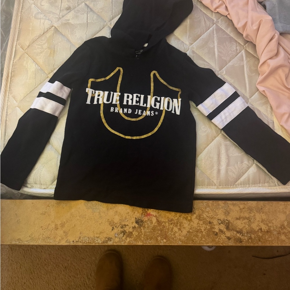True Religion Kids Black and White Hoodie